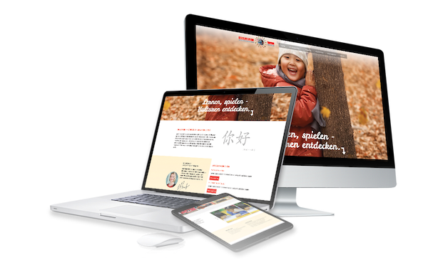 Schul-Website für eine Schule